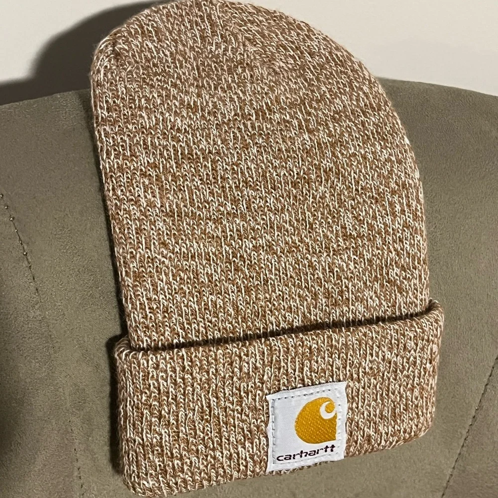 Carhartt Heathered Brown Knit Beanie